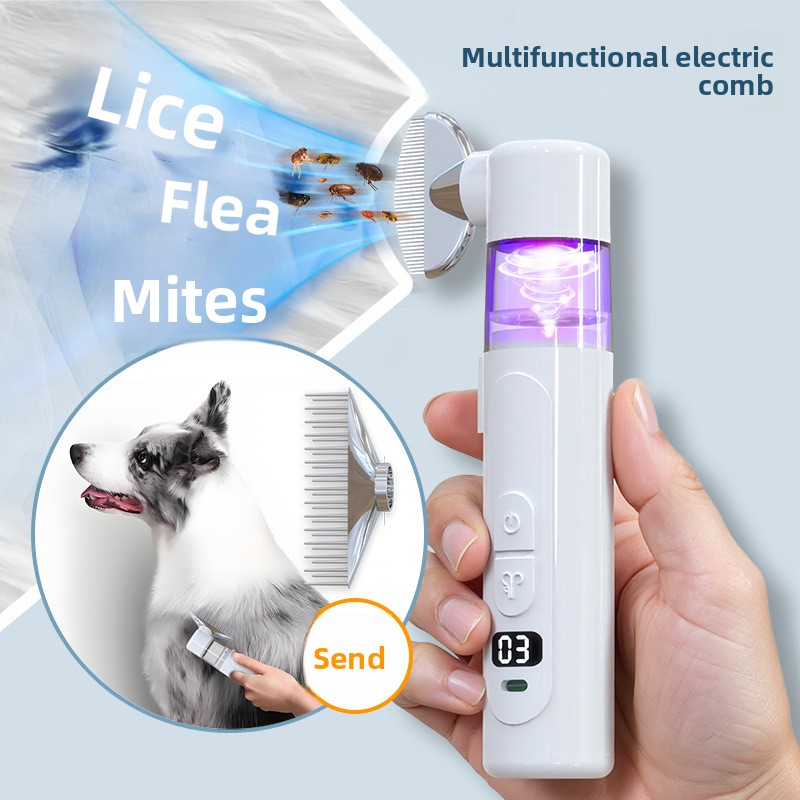 Power Tools Cat - 2 in 1 Electric Pet Flea