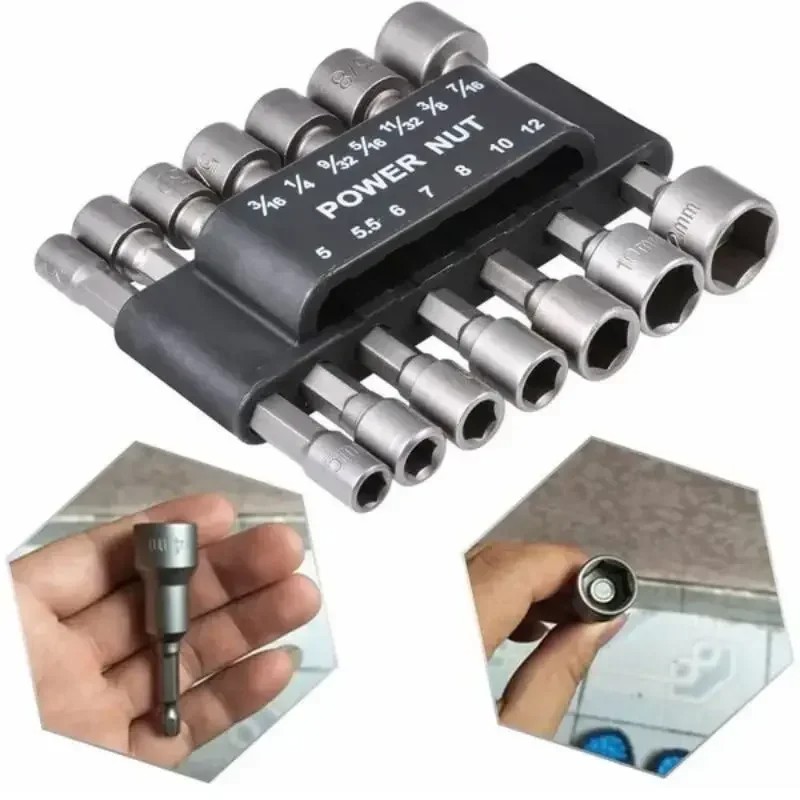 Power Tools Ridgid - 9/14Pcs Set Socket Wrench Power Drill