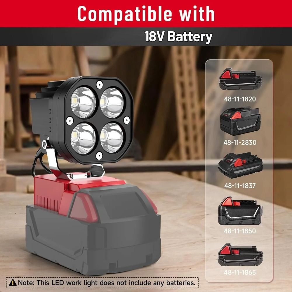 6500K, 6000LM Job Site Lightin - Power Tools For Construction recension och pris