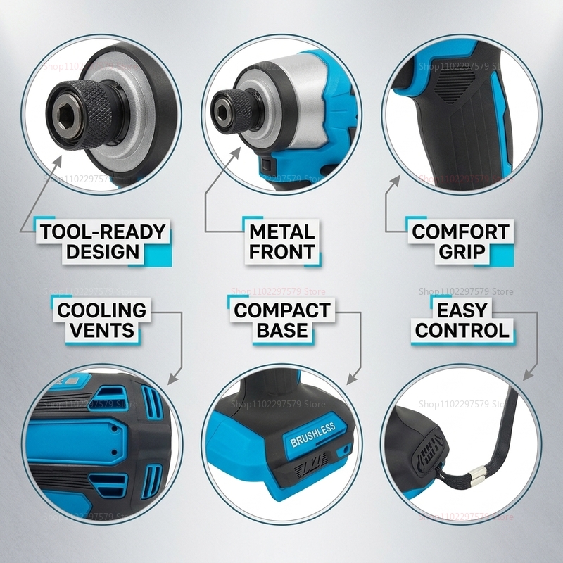 Cordless Brushless Impact Powe - Power Tools For Construction recension och pris