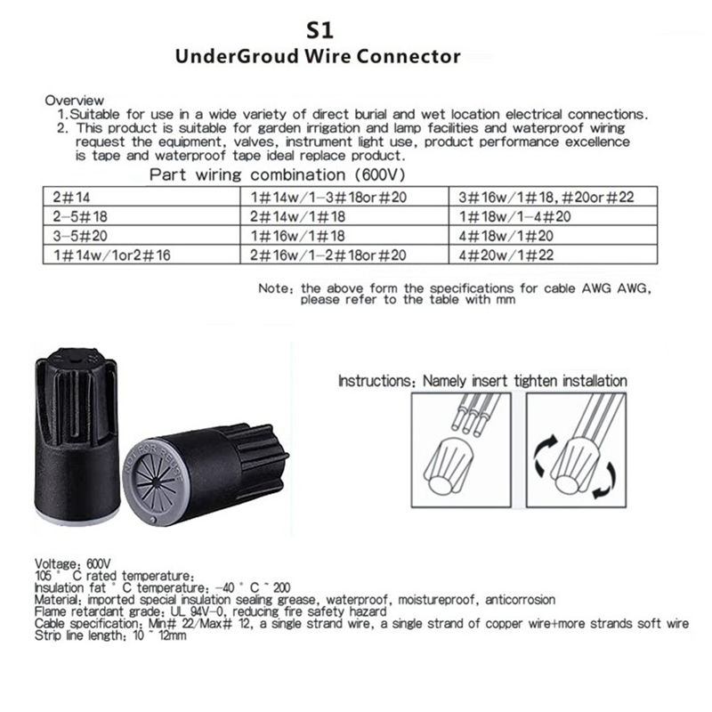 ABJA-Waterproof Wire Connector - Power Tools Grease recension och pris