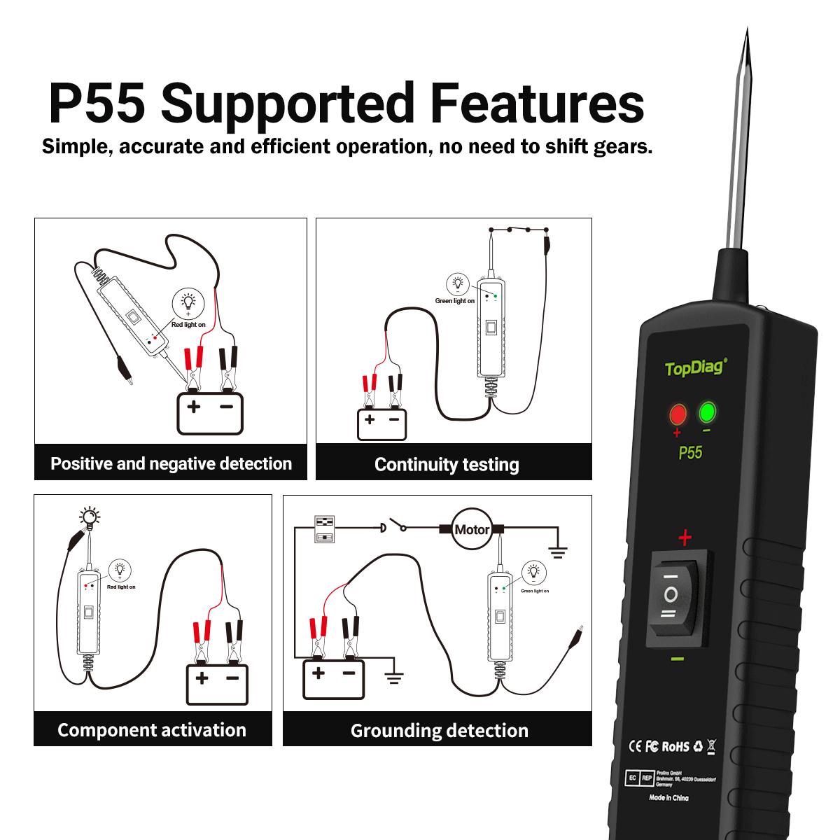 NEW TopDiag P55 Car Electric C - Power Tools In Electrical recension och pris