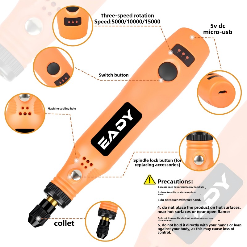 USB Cordless Rotary Tool Kit – - Power Tools Icon recension och pris