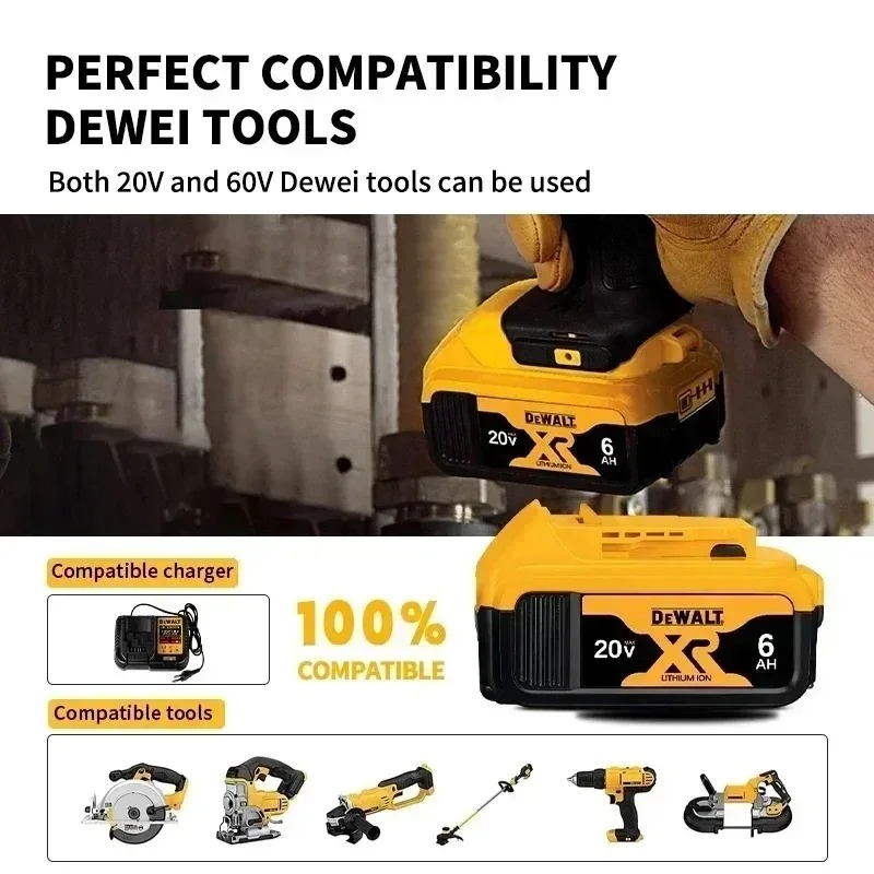 100% Original 20V 6.0Ah MAX Ba - Power Tools Dewalt recension och pris