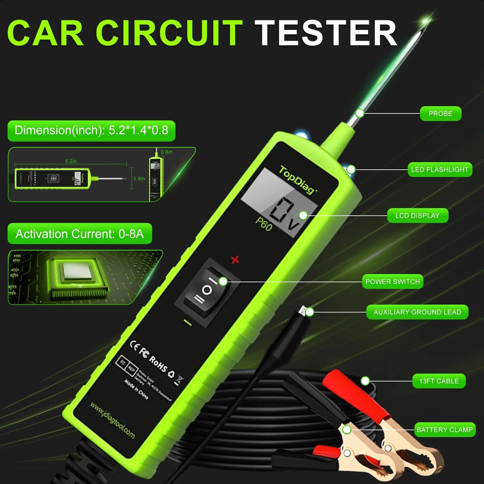 Jdiag P60 Automotive Power Cir - Power Tools Automotive recension och pris