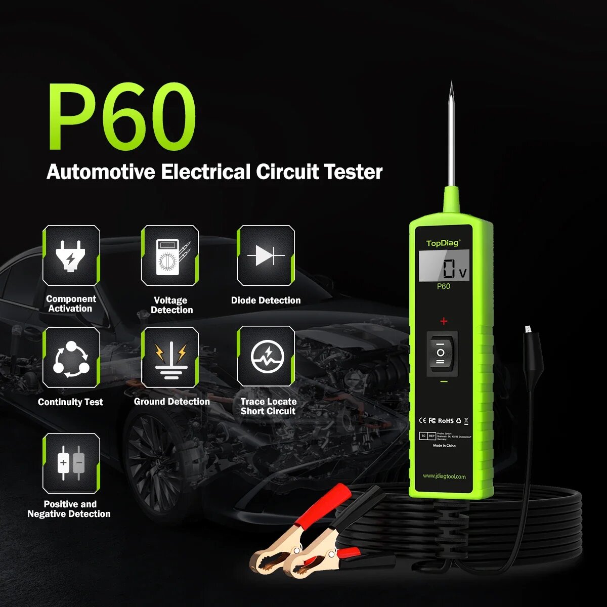 Jdiag P60 Automotive Power Cir - Power Tools Automotive recension och pris