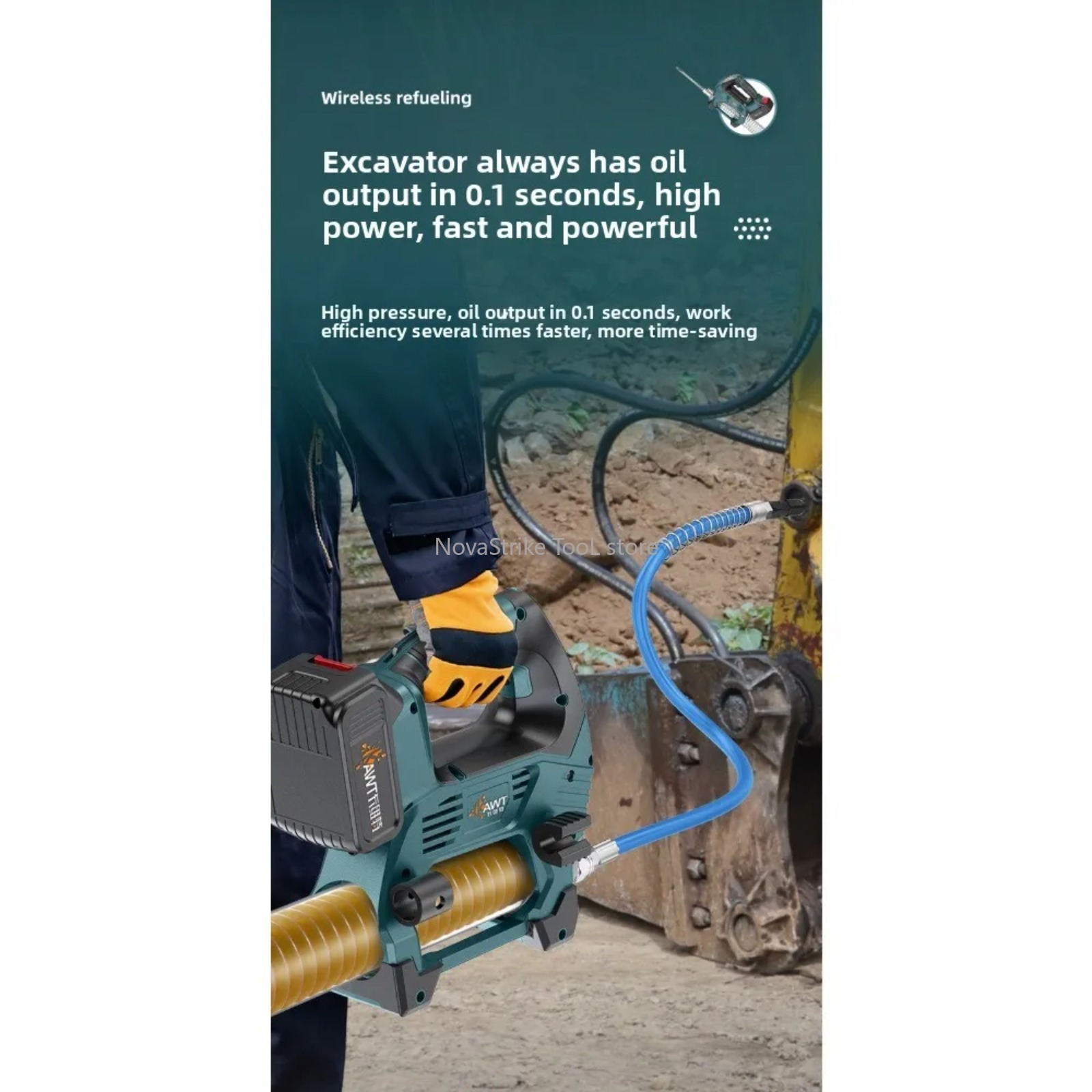 Brushless 600CC Electric Greas - Power Tools Grease recension och pris