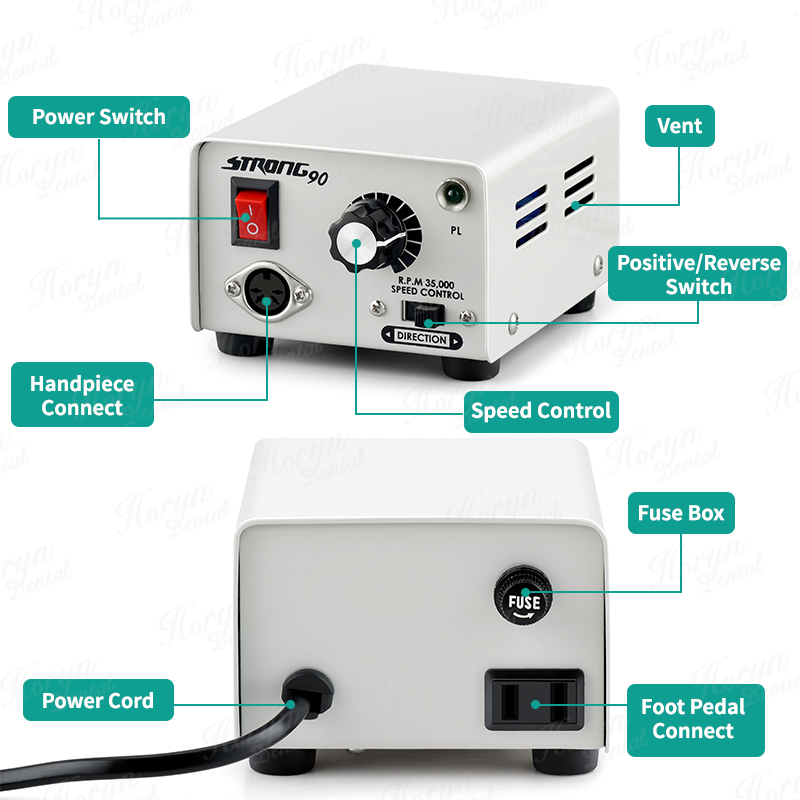 65W Strong 90 Micromotor 102L/ - Power Tools Icon recension och pris