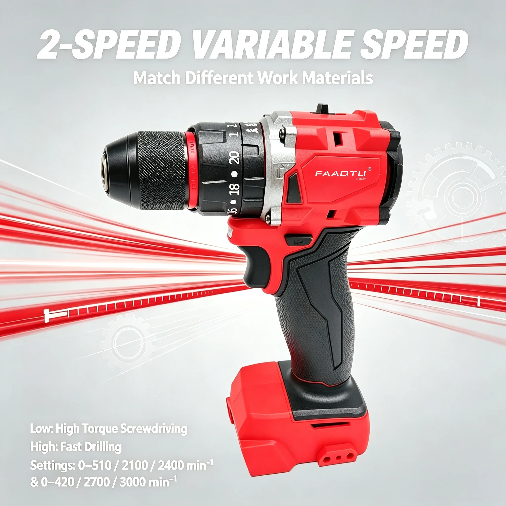 FAAOTU 18V Brushless Cordless  - Power Tools Hammer recension och pris