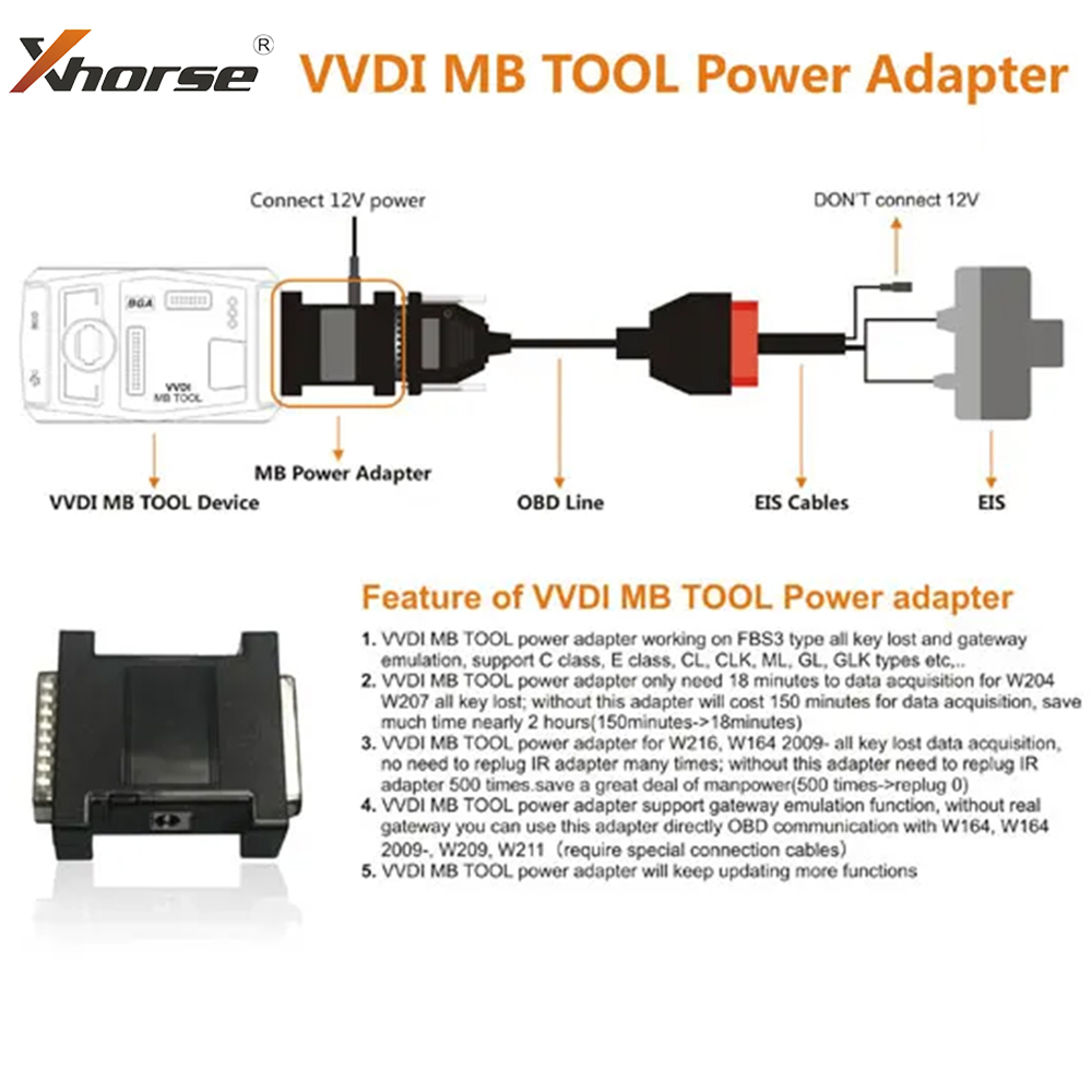 Xhorse VVDI MB BGA Tool Power  - Power Tools Automotive recension och pris